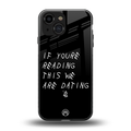 we are dating back phone cover | glass case for iphone 13 mini