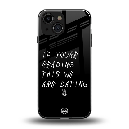 we are dating back phone cover | glass case for iphone 13 mini