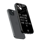we are dating back phone cover | glass case for iphone 13 mini