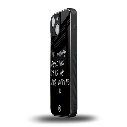 we are dating back phone cover | glass case for iphone 13 mini