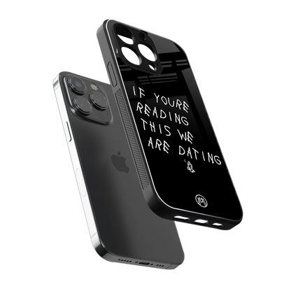 we are dating back phone cover | glass case for iphone 13 pro max