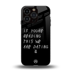 we are dating back phone cover | glass case for iphone 13 pro