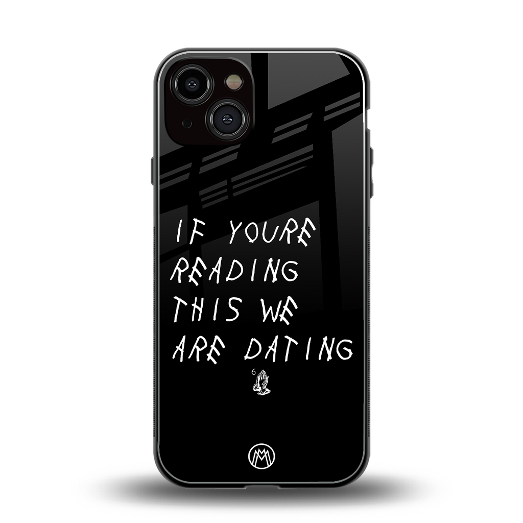we are dating back phone cover | glass case for iphone 13
