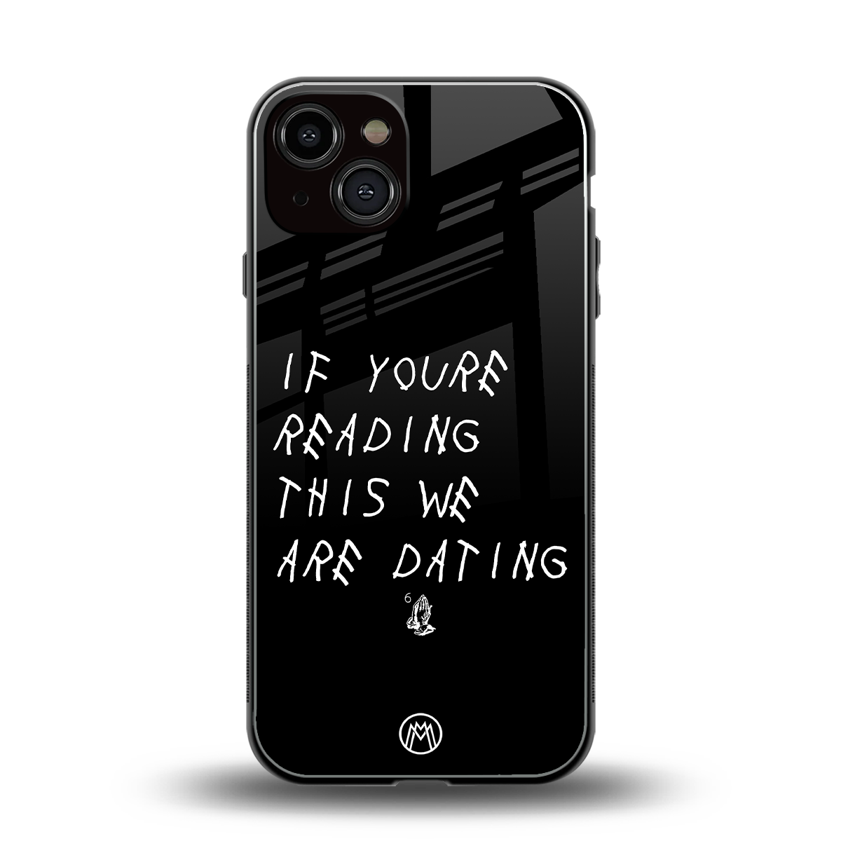 we are dating back phone cover | glass case for iphone 13