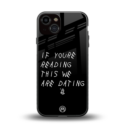 we are dating back phone cover | glass case for iphone 13