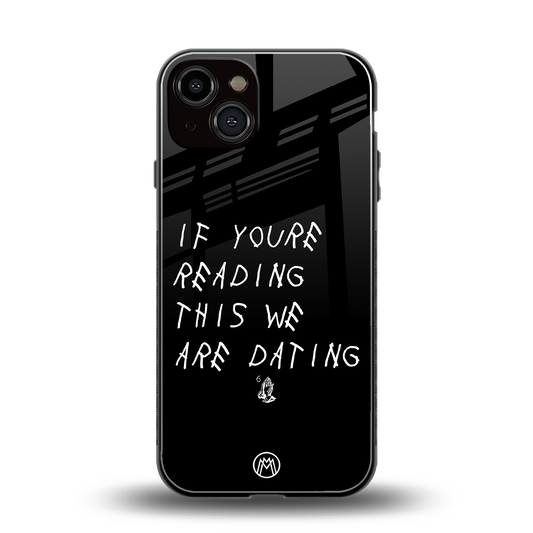 we are dating back phone cover | glass case for iphone 13