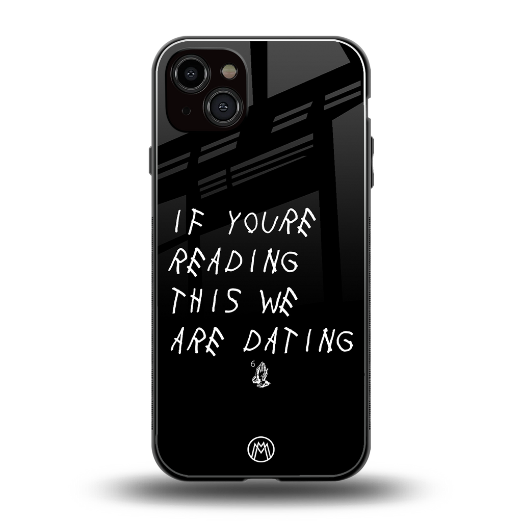 we are dating back phone cover | glass case for iphone 14 plus