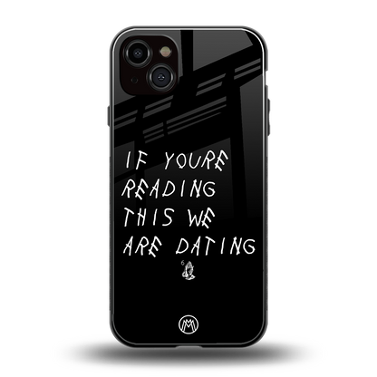 we are dating back phone cover | glass case for iphone 14 plus