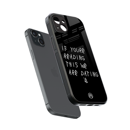 we are dating back phone cover | glass case for iphone 14 plus