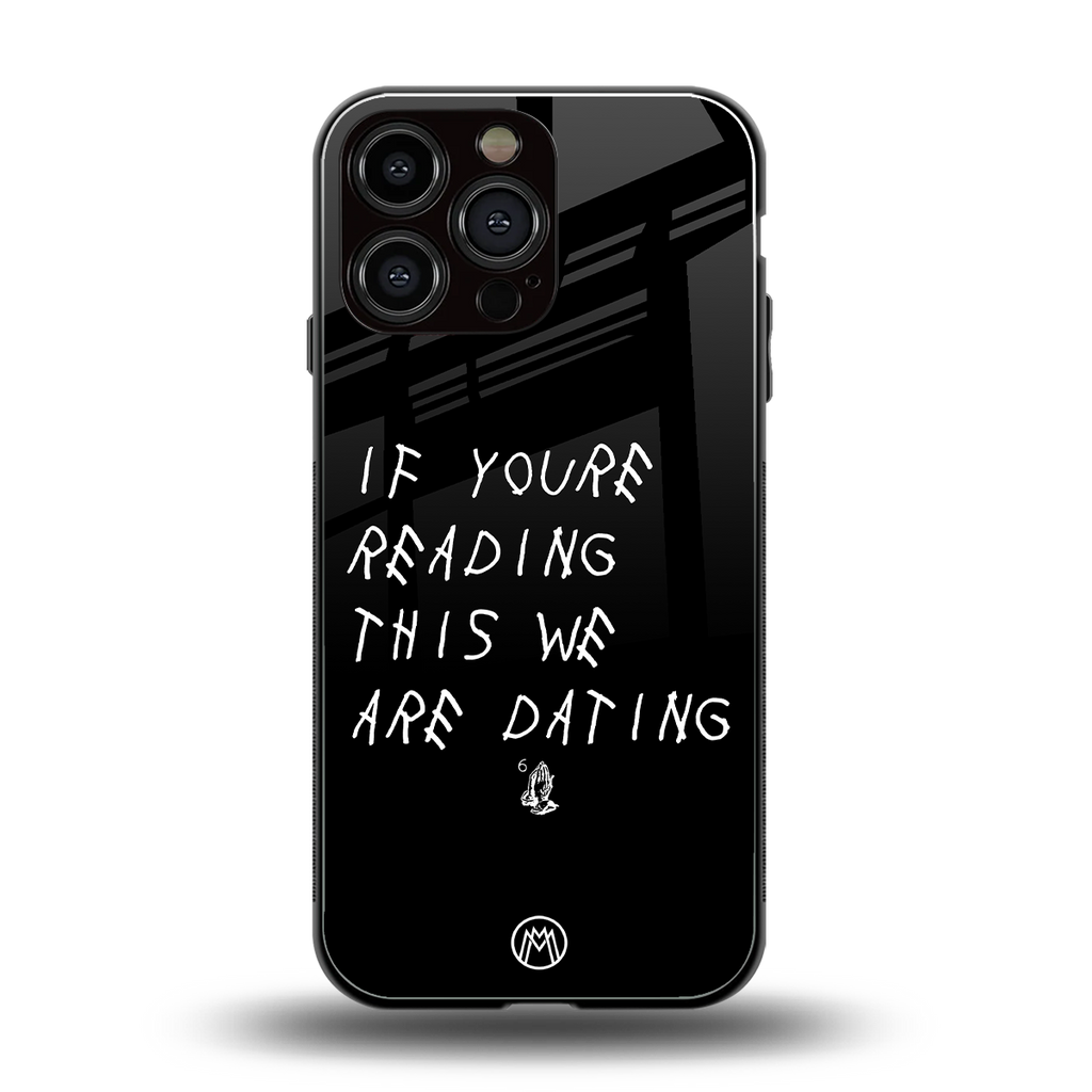 we are dating back phone cover | glass case for iphone 15 pro max