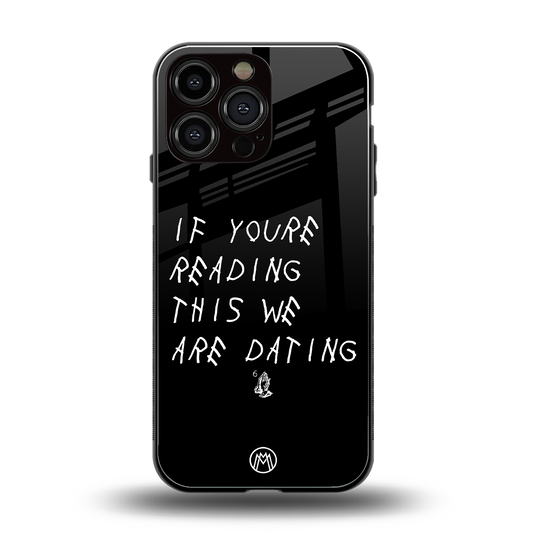 we are dating back phone cover | glass case for iphone 15 pro max