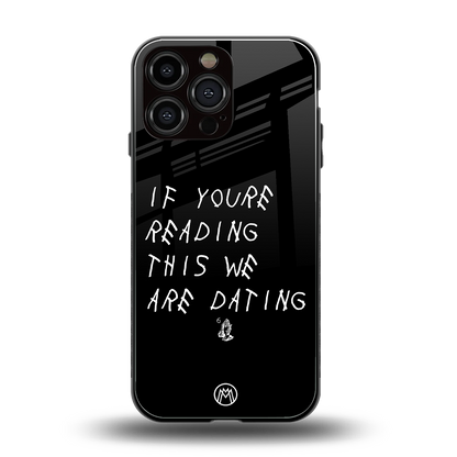 we are dating back phone cover | glass case for iphone 14 pro max