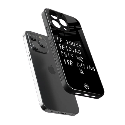 we are dating back phone cover | glass case for iphone 15 pro max