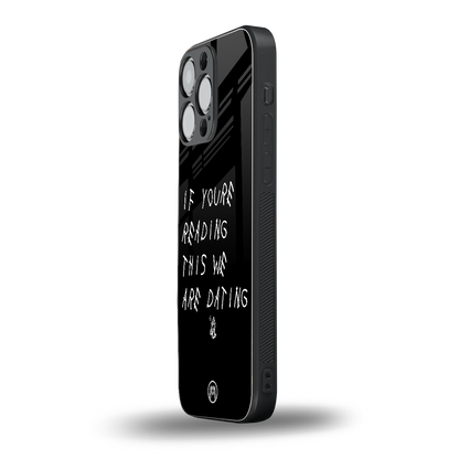 we are dating back phone cover | glass case for iphone 14 pro max