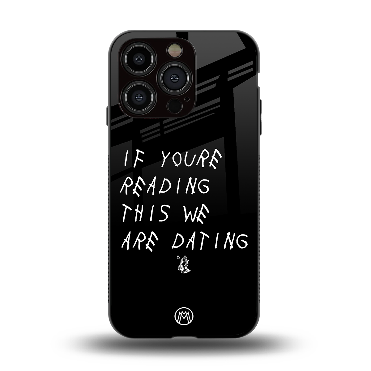 we are dating back phone cover | glass case for iphone 15 pro