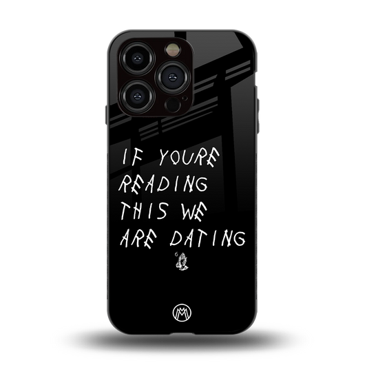we are dating back phone cover | glass case for iphone 15 pro