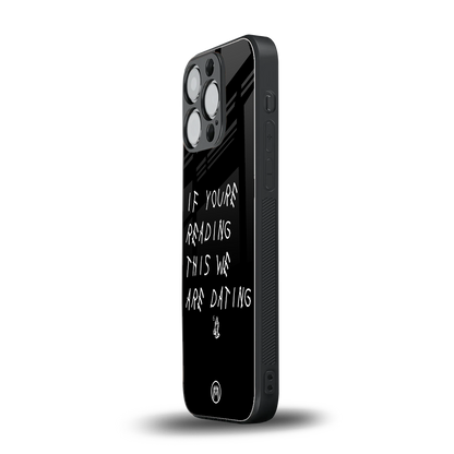 we are dating back phone cover | glass case for iphone 15 pro