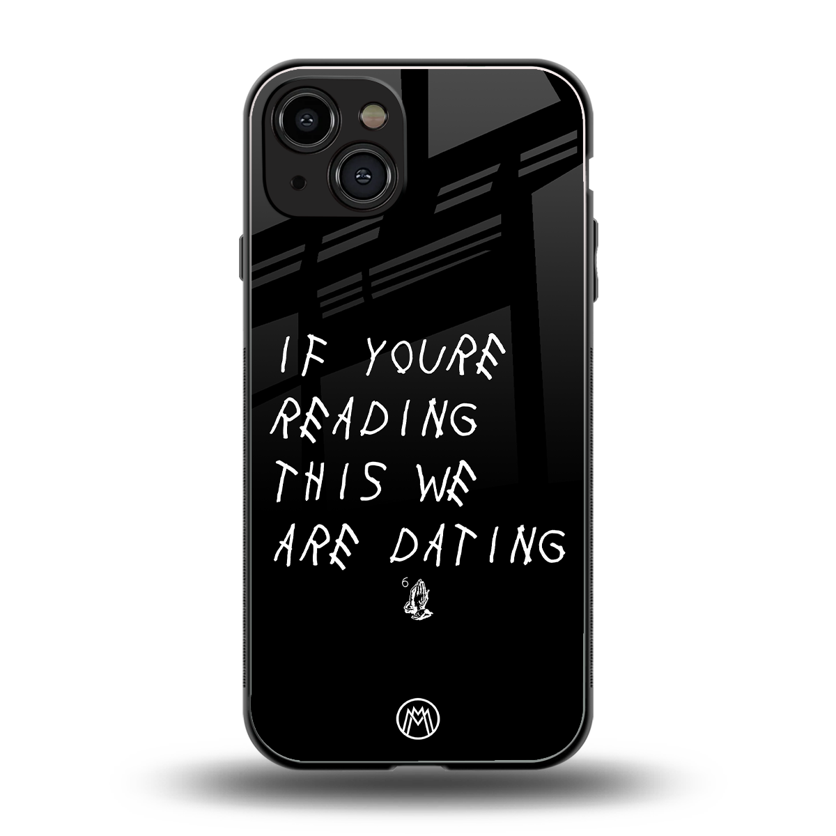 we are dating back phone cover | glass case for iphone 14