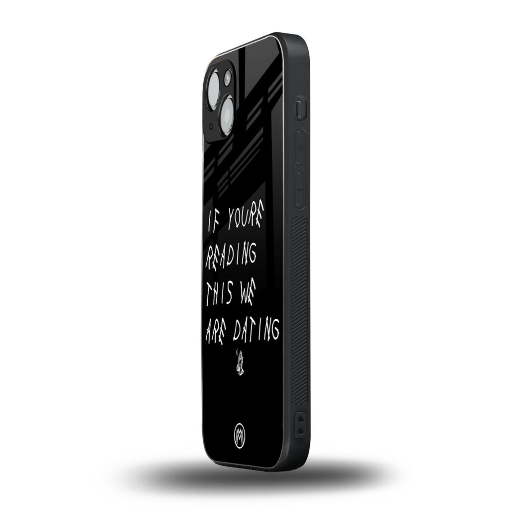 we are dating back phone cover | glass case for iphone 15