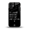 we are dating back phone cover | glass case for iphone 16 plus