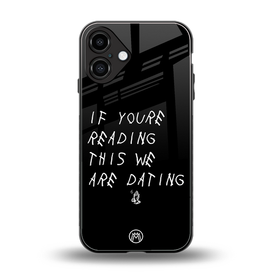 we are dating back phone cover | glass case for iphone 16 plus