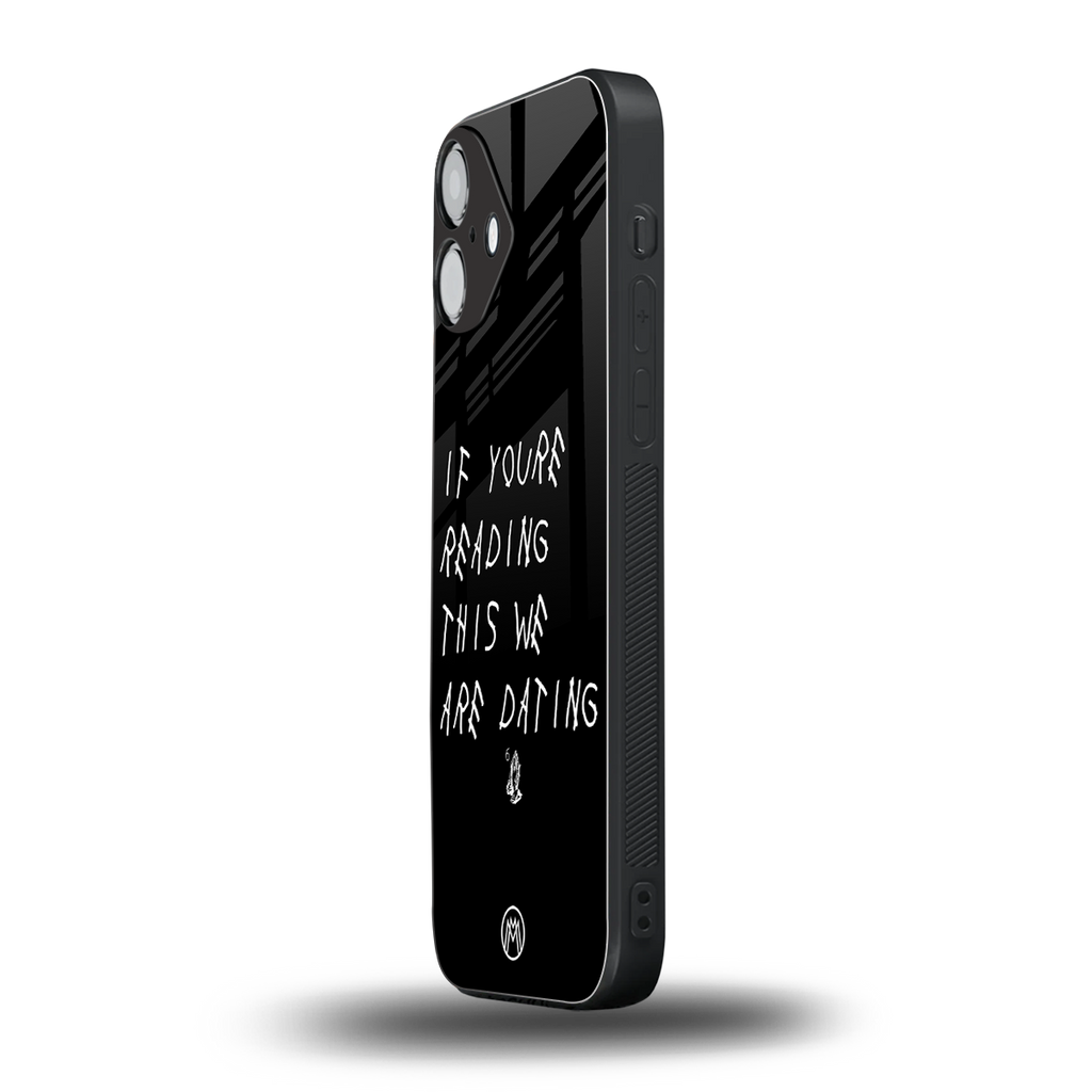 we are dating back phone cover | glass case for iphone 16 plus