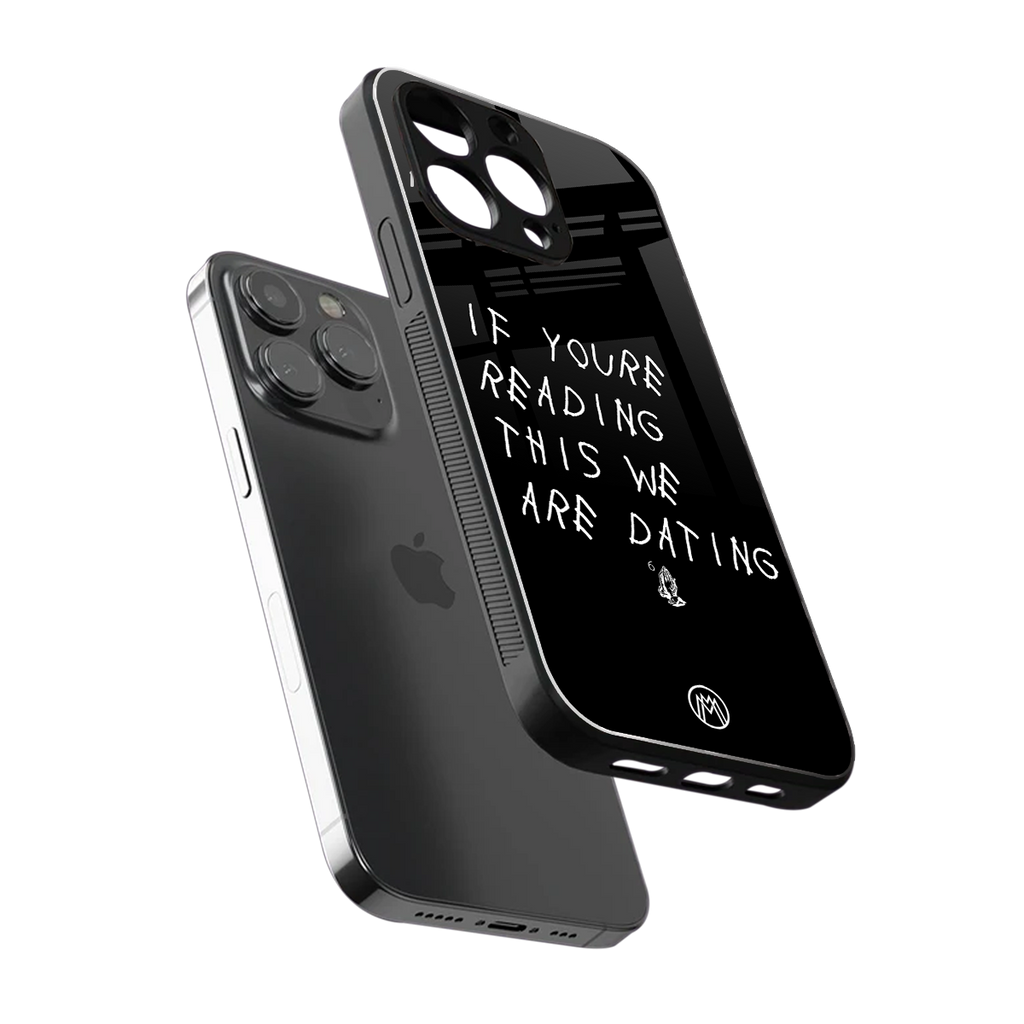 we are dating back phone cover | glass case for iphone 16 pro max
