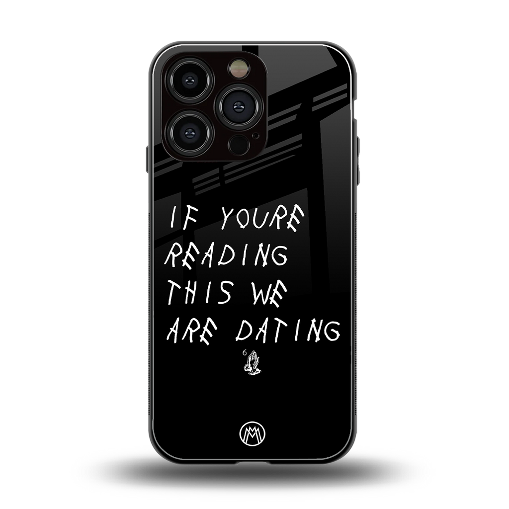 we are dating back phone cover | glass case for iphone 16 pro