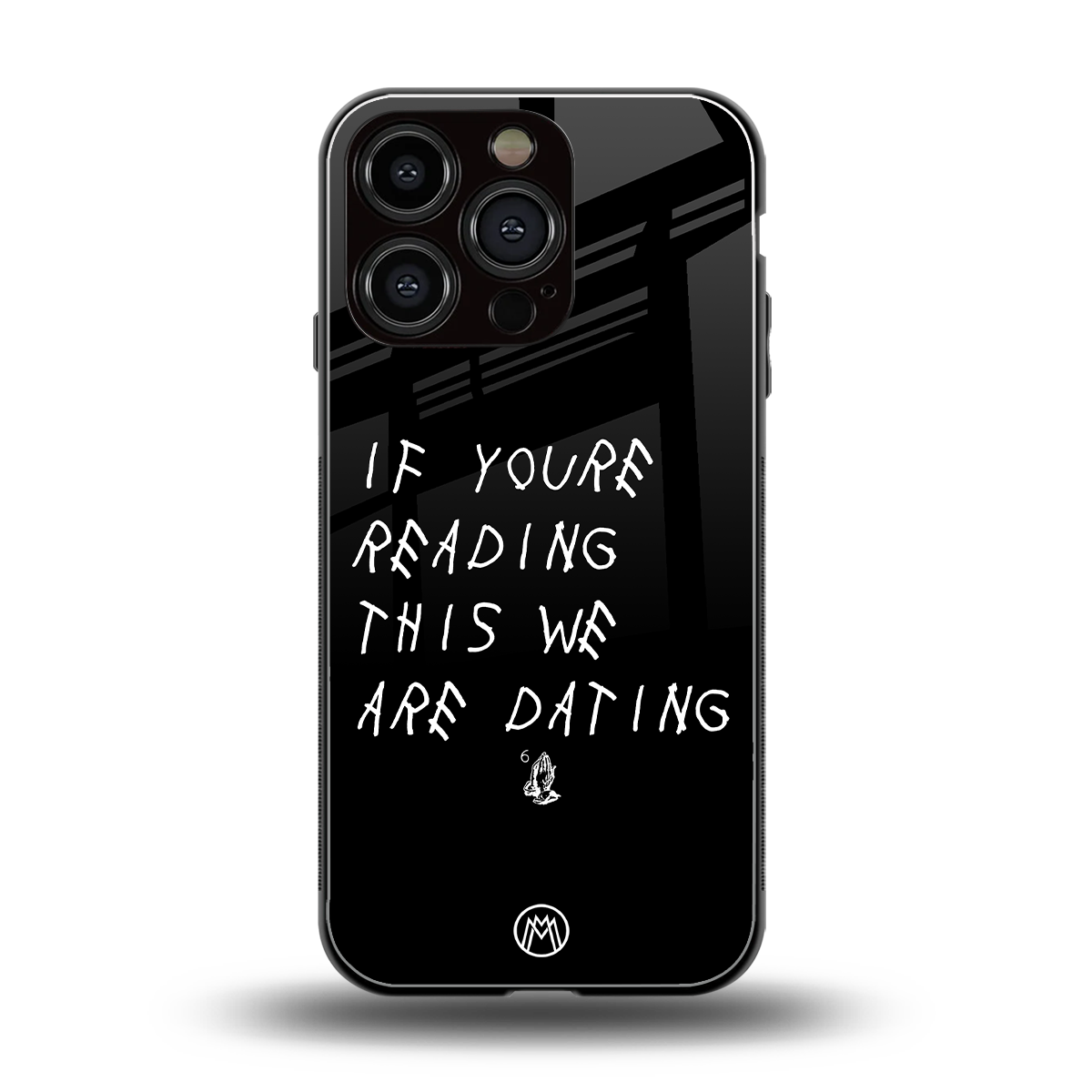 we are dating back phone cover | glass case for iphone 16 pro