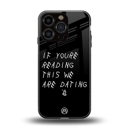 we are dating back phone cover | glass case for iphone 16 pro