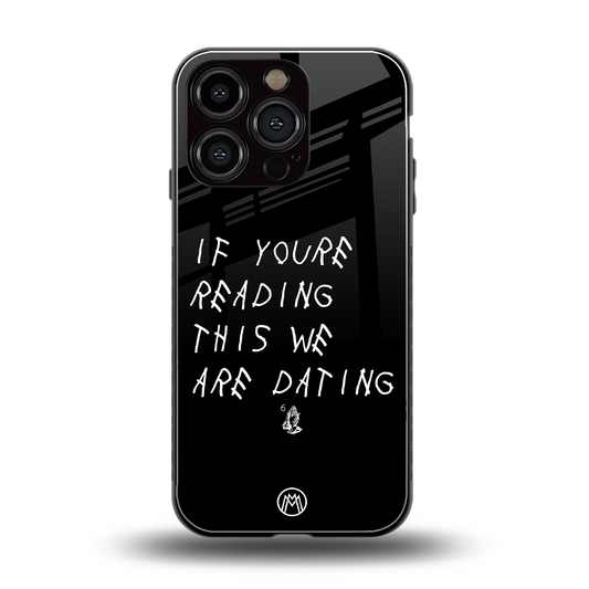 we are dating back phone cover | glass case for iphone 16 pro