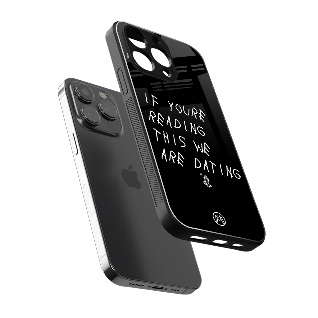 we are dating back phone cover | glass case for iphone 16 pro