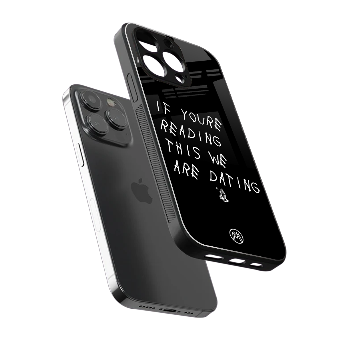 we are dating back phone cover | glass case for iphone 16 pro