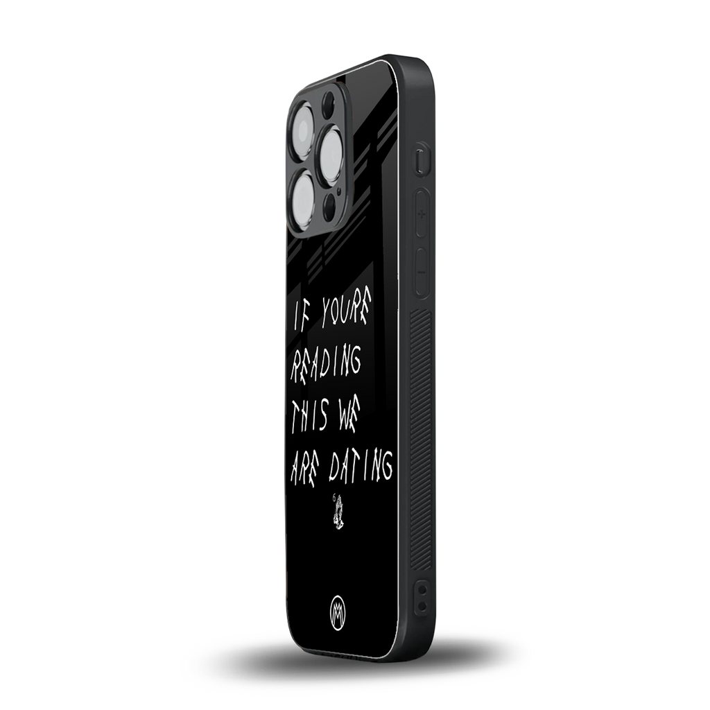 we are dating back phone cover | glass case for iphone 16 pro