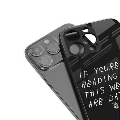 we are dating back phone cover | glass case for iphone 16