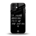 we are dating back phone cover | glass case for iphone 16