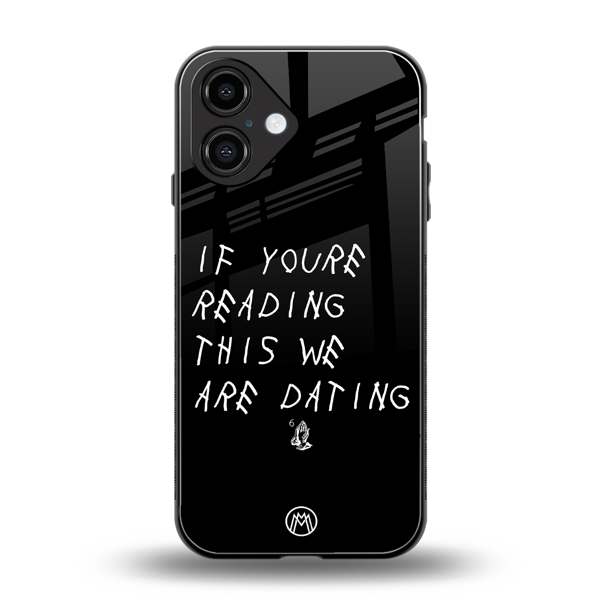 we are dating back phone cover | glass case for iphone 16