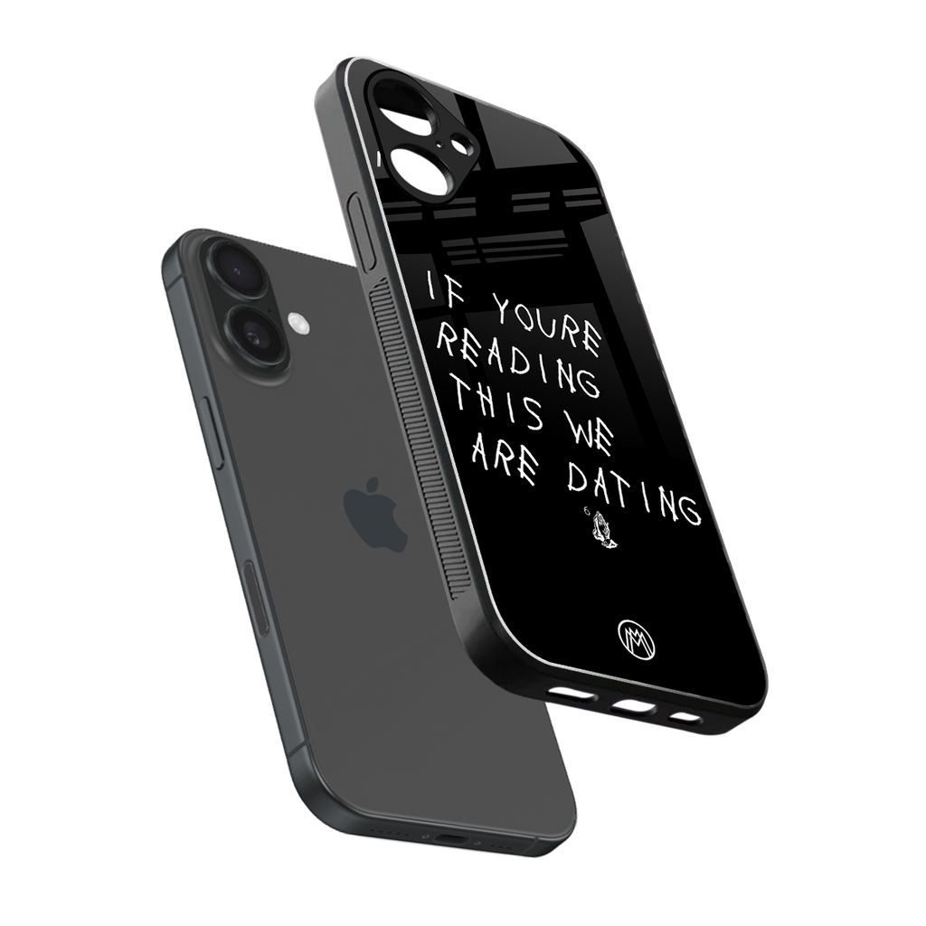 we are dating back phone cover | glass case for iphone 16