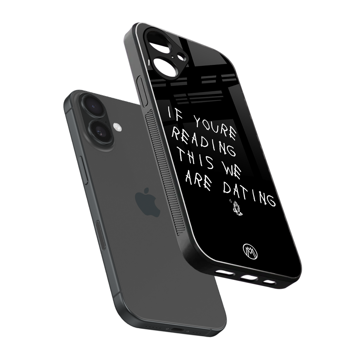 we are dating back phone cover | glass case for iphone 16