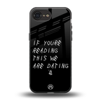 we are dating back phone cover | glass case for iphone 16e