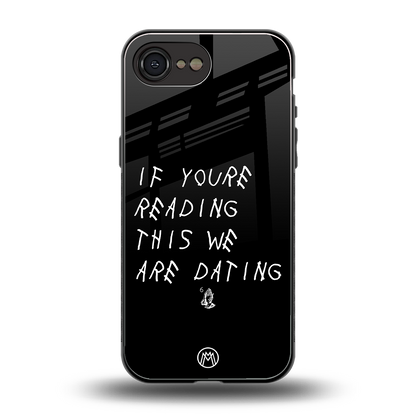 we are dating back phone cover | glass case for iphone 16e