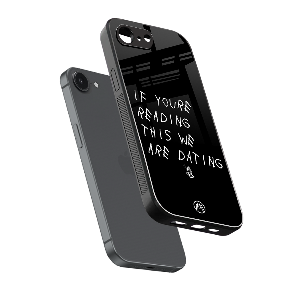 we are dating back phone cover | glass case for iphone 16e