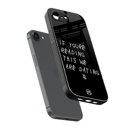 we are dating back phone cover | glass case for iphone 16e