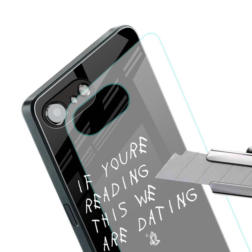 we are dating back phone cover | glass case for iphone 16e