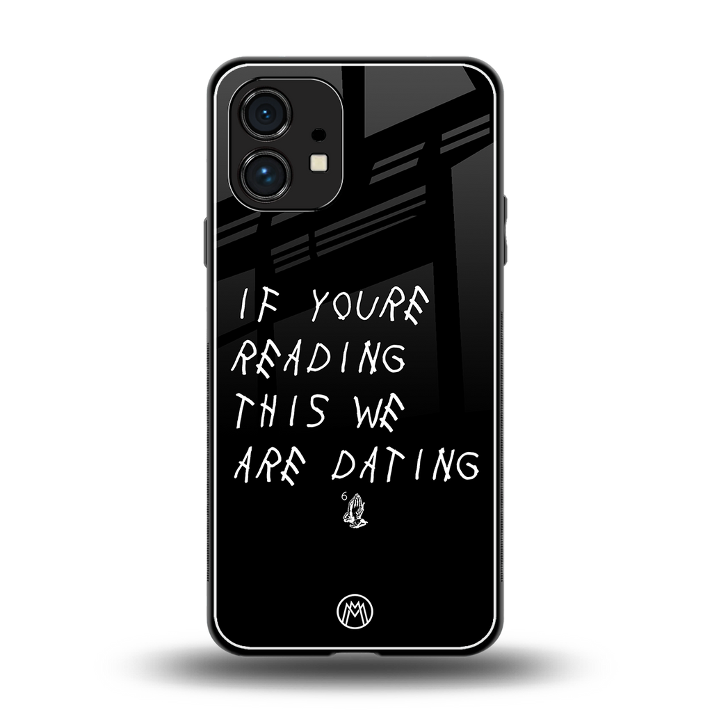 we are dating back phone cover | glass case for nothing phone 1