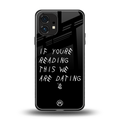 we are dating back phone cover | glass case for nothing phone 1