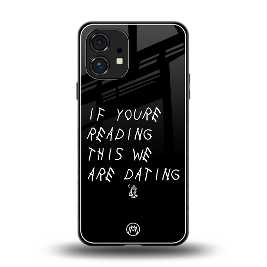 we are dating back phone cover | glass case for nothing phone 1