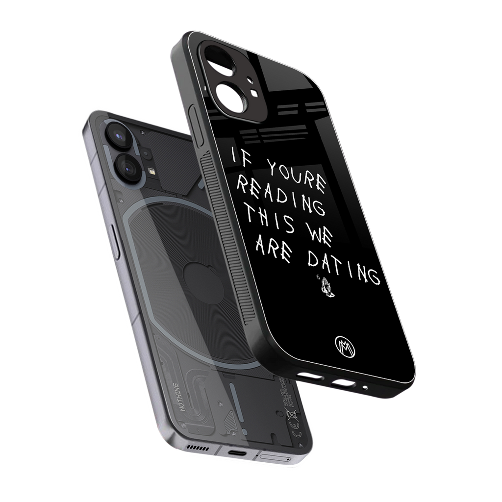 we are dating back phone cover | glass case for nothing phone 1