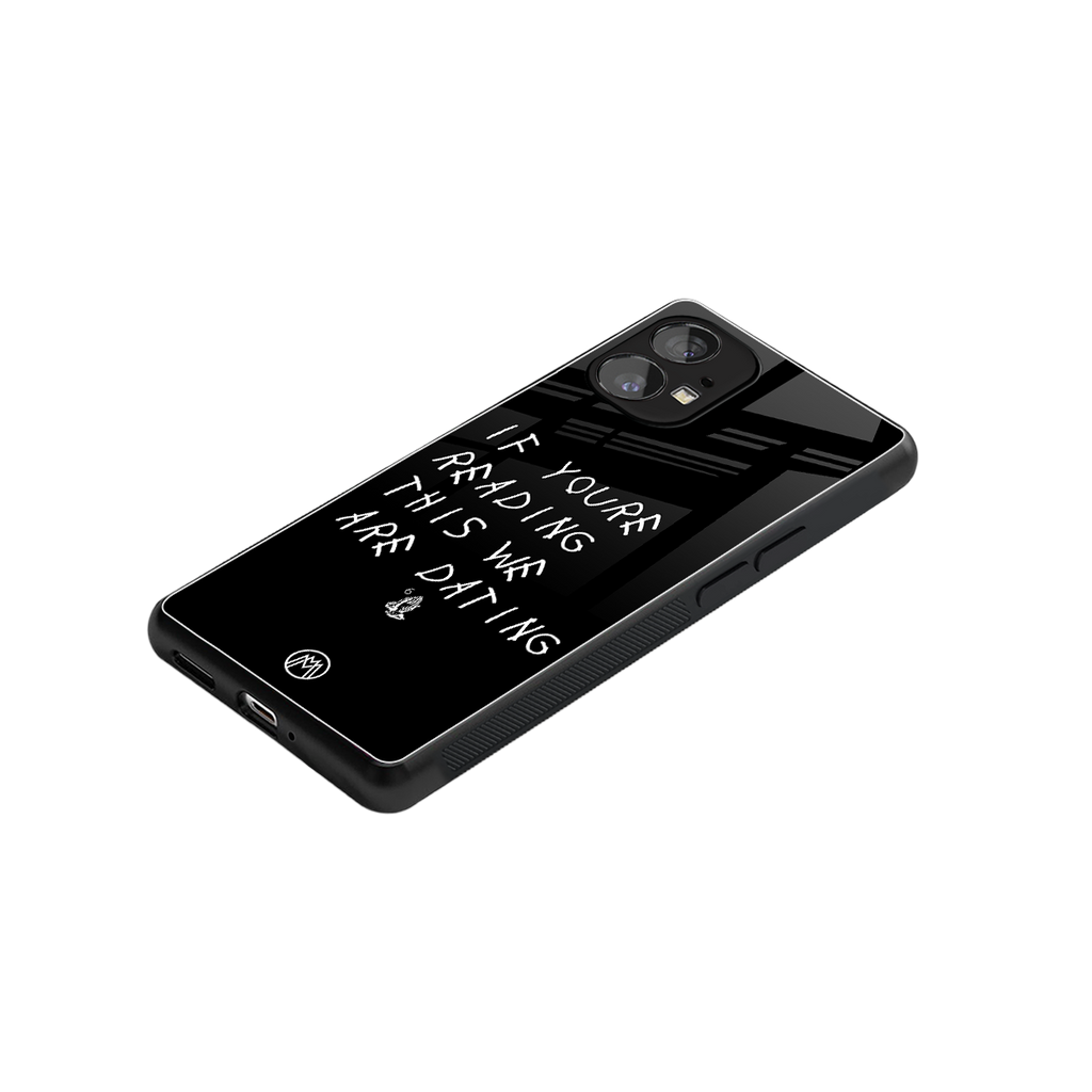 we are dating back phone cover | glass case for nothing phone 1
