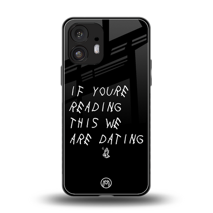 we are dating back phone cover | glass case for nothing phone 2